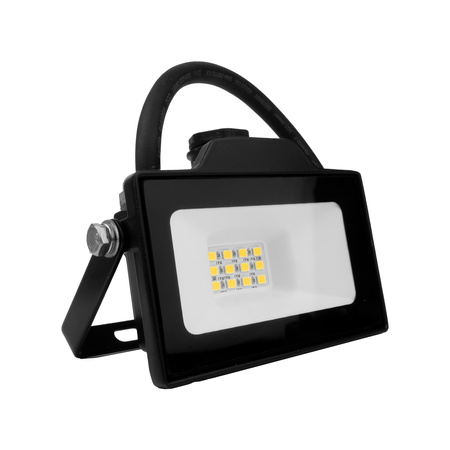 Naświetlacz LED 10W z czujnikiem ruchu GTV GT-GCR10W-64 czarny IP65 oświetlenie zewnętrzne 1000lm 