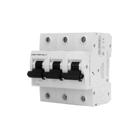 Wyłącznik nadprądowy MCB 10kA 3P 100A C100A Doktorvolt DV-5466