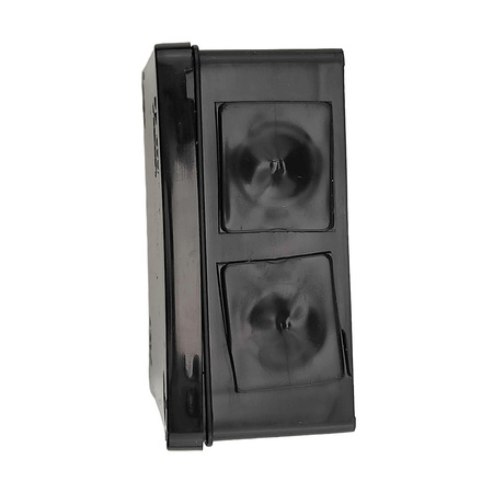Puszka Natynkowa pusta 6 wlotów/12 wlotów VIPLAST CZARNA IP55 05 022-05