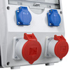 Rozdzielnica budowlana ECO-S/FI 32A 16A 2x230V Schuko Doktorvolt DV-2633-D