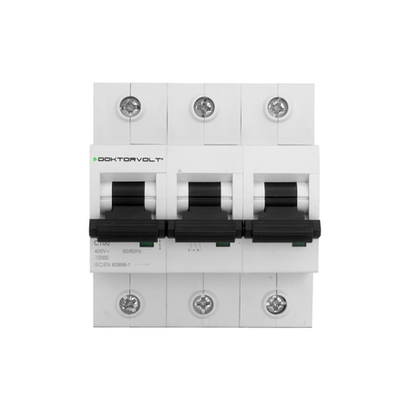 Wyłącznik nadprądowy MCB 10kA 3P 100A C100A Doktorvolt DV-5466