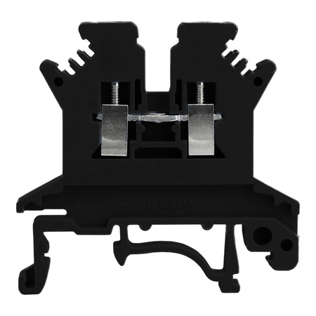 Złączka szynowa przelotowa czarna śrubowa 1,5mm2 1P VDE UL PC1.5-01P-13-00A(H)
