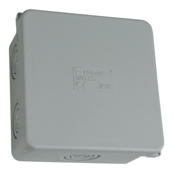 Puszka natynkowa wym/wew 80x80x40 mm 6+2 membrany IP65 M-L 003.CS