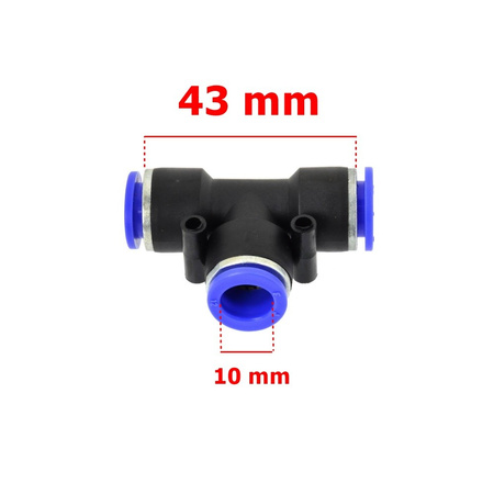 Złączka automatyczna węża PU/PE typ T fi 10 mm G03043
