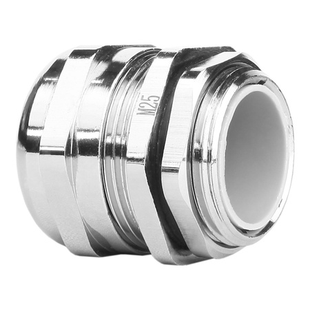 M25 Dławnica dławik metryczny 10,5-18mm IP68 mosiądz niklowany DGN DDL-M25M-10AH