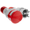 Zestaw przyłączeniowy z wtyczką WT-54 i gniazdem GN-44 250V Schuko szaro-czerwony W-98863