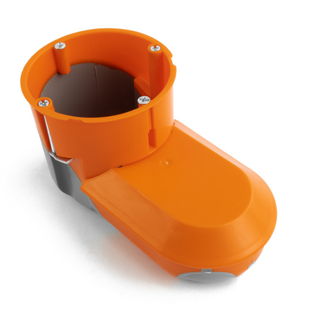 F-tronic Puszka instalacyjna IT 10 sztuka 68 mm podtynkowa z membraną wiatroszczelna 10 sztuka pomarańczowa VDE F-tronic 735 E5000