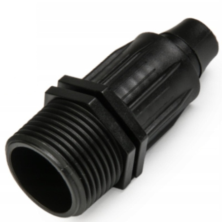 Łącznik QJ z GZ 3/4" do rur PE 16mm zasilających montażowych linii kroplującej Bradas DSWAQJ-L16M34