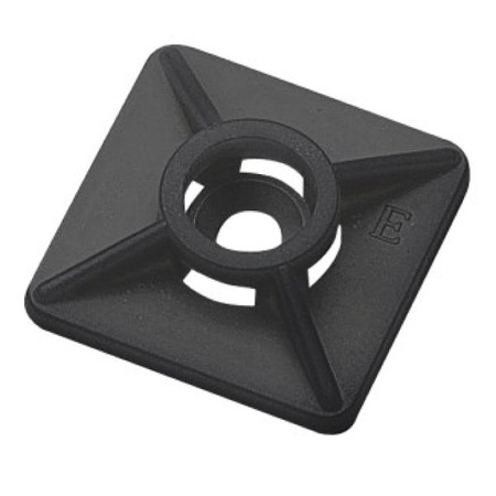 Uchwyt montażowy przyklejany dwutorowy do opasek kablowych do 3.6mm 100 sztuk BMN0901