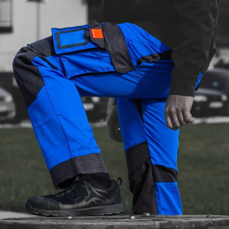 Spodnie robocze 245 g/m2 R50 WZMOCNIONE NIEBIESKO-CZARNE Doktorvolt DV-2100-SD-B550-50