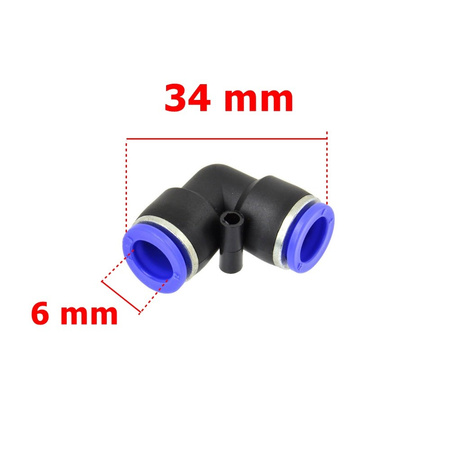 Złączka automatyczna węża PU/PE typ L fi 10 mm G03033