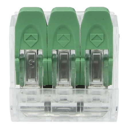 Szybkozłączka instalacyjna 3x0.2-4.0 mm² VDE UL 450V 32A DGN 1 sztuka 100 sztuk DG221-5.6-03P-17-00A