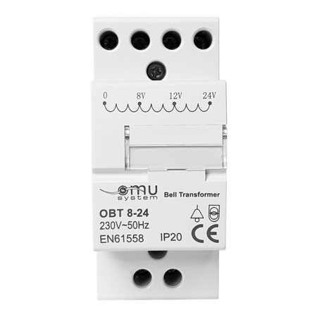 230V / 8 / 12 / 24 V Transformator dzwonkowy na szynę XBS-CST XBS OMU SYSTEM OBT 230