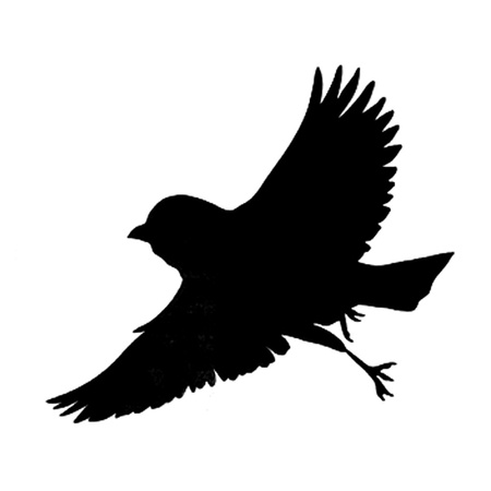 Odstraszacz ptaków BRADAS samoprzylepne naklejki na szybę małe zestaw 9x10 sztuk CTRL-BR001