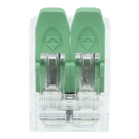 Szybkozłączka instalacyjna 2x0.2-4.0 mm² VDE UL 450V 32A DGN 100 sztuk DG221-5.6-02P-100