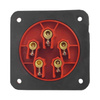 Wtyczka tablicowe prosta CEE 5P 32A 400V IP44 75x75 3107-320-1675