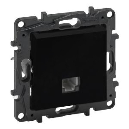 Gniazdo telefoniczne RJ11 czarne Niloe Step 863555