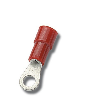 100 sztuk Końcówki izolowane oczkowe 1,5 mm M6 EM00131