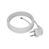 Przewód przyłączeniowy 10m z wtyczką kątową Uni-Schuko 250V 16A 3x1 mm² OMY PP-50 biały W-97754