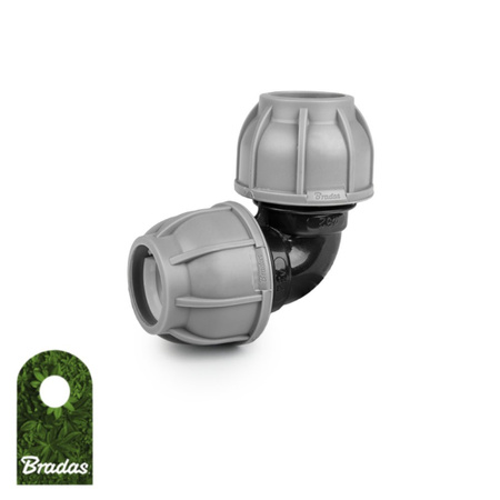 Kolanko do rur PE 20mm 90° PN10 BRADAS DSRA10K2020