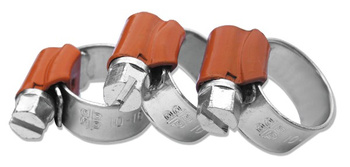 10 sztuk Opaska ślimakowa FORCE ORANGE 10-16mm W1 Bradas DB 10-16/9PB