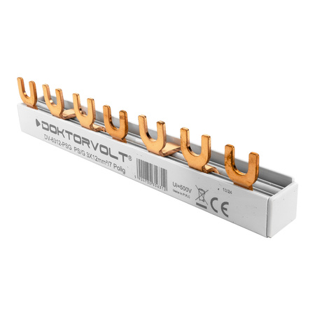 Szyna łączeniowa grzebieniowa PS/G 3-fazowa 7-modułowa 12mm2 80A 6312