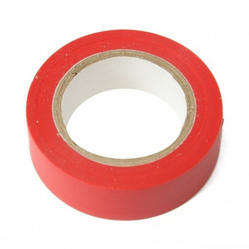 Taśma izolacyjna PVC 15mmx10m czerwona Bemko E30-PVC1510RE