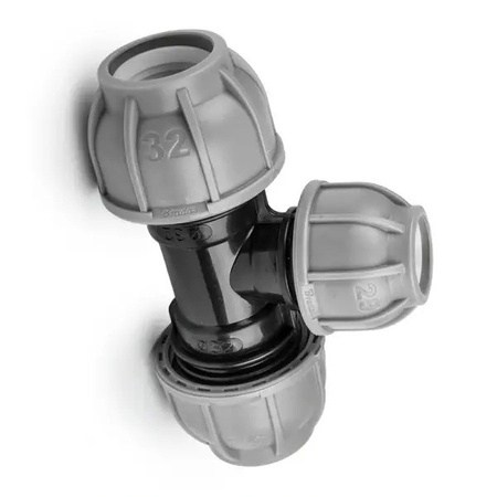 Trójnik do rur PE 32 / 20 / 32 mm PN10 BRADAS DSRA10T3220