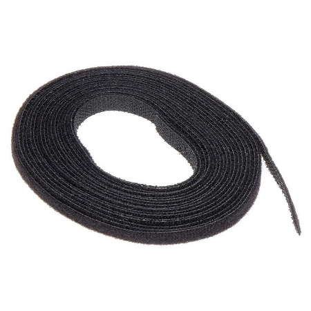 Uniwersalna opaska taśma rzep MAGIC rolka 9,5mm 22,8 m czarna BMNMR1022