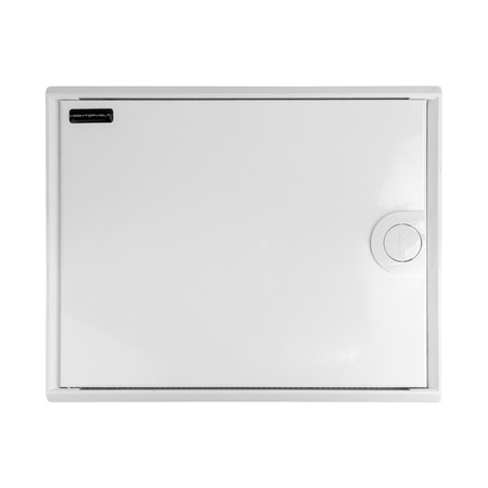 Rozdzielnica modułowa natynkowa 1x12 zabezpieczona 8xMCB 1xRCCB VDE okablowana skrzynka elektryczna Hager 245x305x96,5mm Doktorvolt DV-6296-NT