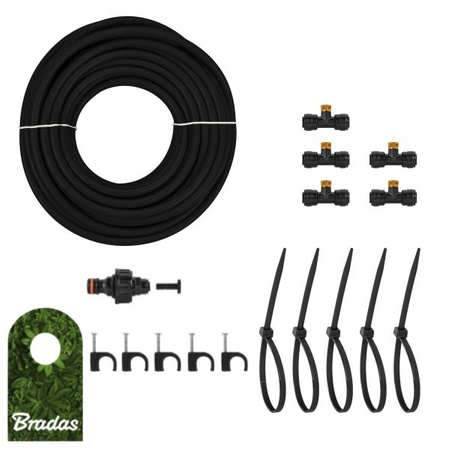 Ogrodowa mgiełka wodna 15m Kurtyna wodna BLACK LINE BRADAS ECO-Z1015