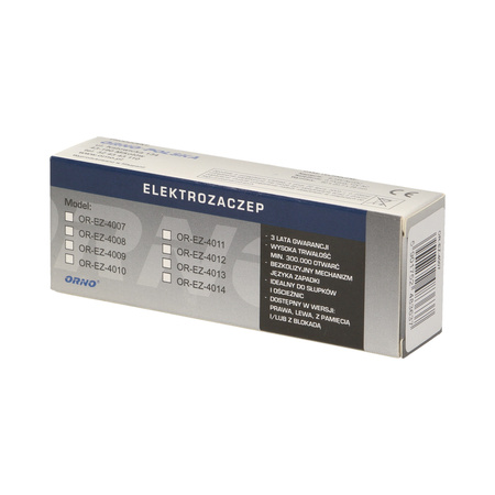 Elektrozaczep asymetryczny z pamięcią. lewy OR-EZ-4007