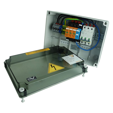 Rozdzielnica fotowoltaiczna solarna AC 1x Weidmuller T1/T2 1x Siemens B16 3P Doktorvolt DV-7884-FOT