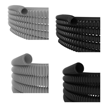 Rura spiralna GUS 22 mm szara 30 m peszel OLG0022