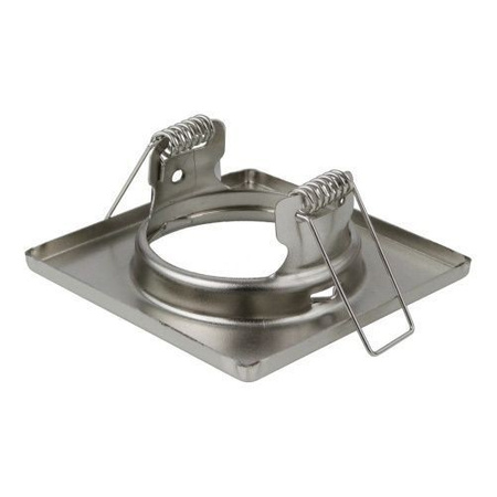 GTV Oprawa sufitowa punkt-kwadrat inox stal PARMA 1587