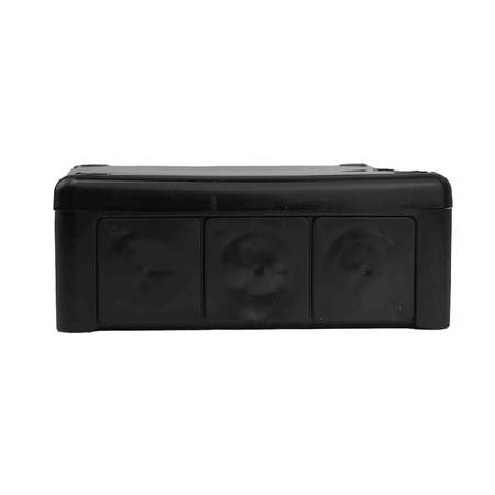 Puszka Natynkowa pusta 6 wlotów/12 wlotów VIPLAST CZARNA IP55 05 041-05