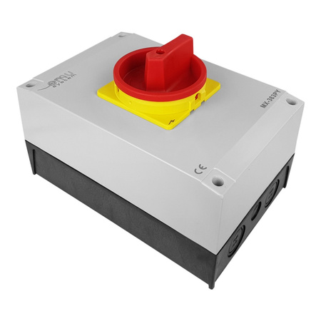 Rozłącznik trójfazowy łącznik krzywkowy 3x63A 22kW w obudowie IP65 MX-363PY XBS XBS MX 363PY