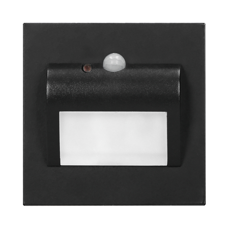 DRACO LED NEW 1 5W oprawa schodowa podtynkowa 12VDC 30lm 6000K czarny czujnik ruchu i zmierzchu OR-OS-6164LR6/B