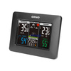 Bezprzewodowa stacja pogodowa z pomiarem temperatury i wilgotności zewnętrznej i wewnętrznej czarna OR-SP-3101/B