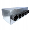 Skrzynka rozdzielcza rozdzielacz przelotowy wentylacja fi 160 6x75 mm E-KRT-6x75/160-OC