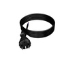 Przewód przyłączeniowy 4m z wtyczką prostą TYP E 230V 16A 2×1,5 mm² H07BQ-F PP-21 czarny W-98580