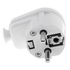 Wtyczka kątowa rozbieralna Uni-Schuko 230V 16A biała W-10105