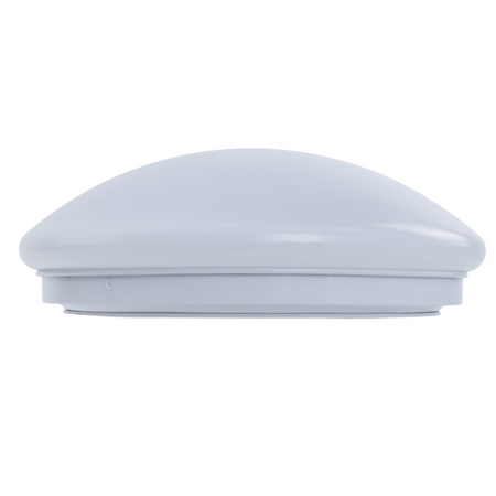 Plafoniera Plato 1xE27 IP44 mleczny klosz biała C37-PLA-260-1E27