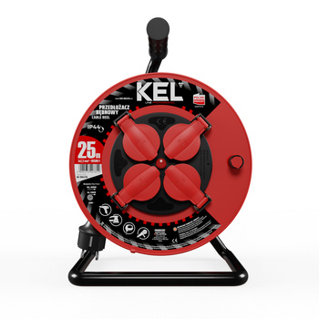 Przedłużacz bębnowy warsztatowy 25m 4x 230V Schuko 3x2,5 H05RR-F W-98476