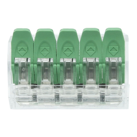 10 sztuk szybkozłączki instalacyjne 5x0.2-4.0 mm² VDE UL 450V 32A DGN 10-DG221-5.6-05P