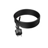 Przewód przyłączeniowy 3m z wtyczką prostą 250V 16A 3x2,5 mm² IP44 H07RN-F PP-40H czarny W-97218