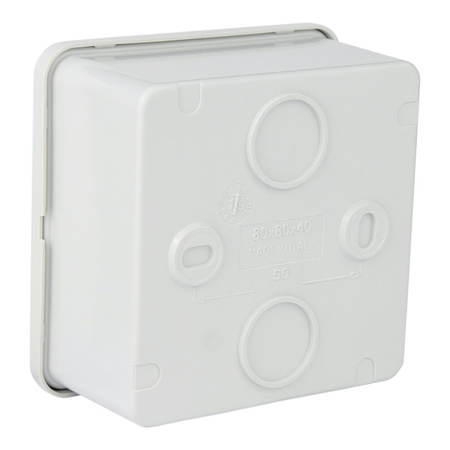 Puszka odgałęźna IP44 wym/wew 80x80x40 M-L 003.PL