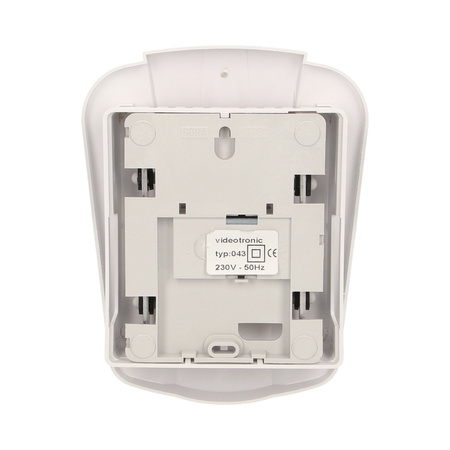 Dzwonek elektromechaniczny dwutonowy 8V. biały OR-DP-VD-141/W/8V