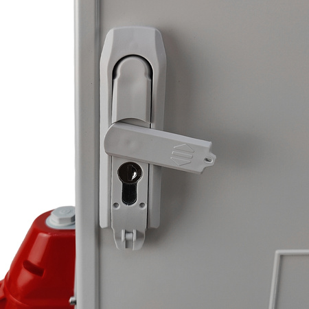 Rozdzielnica budowlana OS-S/FI SET 2x32A 1x16A CEE MENNEKES z gniazdami 8x230V na stojaku wyłącznik różnicowy rozdzielnia elektryczna przenośna na budowę skrzynka elektryczna z zabezpieczeniem Doktorvolt DV-8379-D