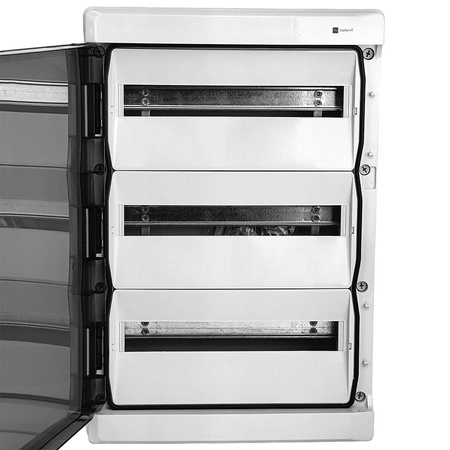 Rozdzielnica natynkowa HIGHT IP65 54 modułowa transparentne drzwi M-L 3x18 940.54